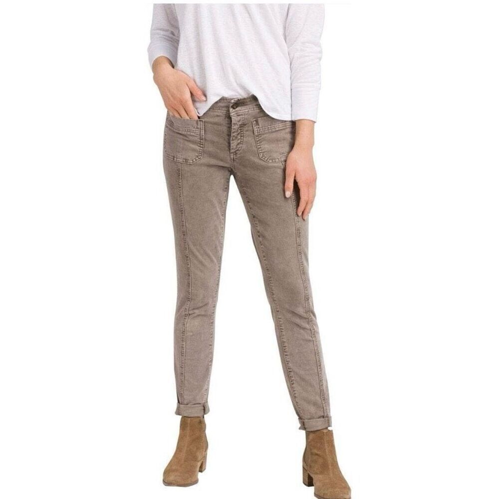 Prana Merrigan micro corduroy skinny Pants Size 6 mud brown‎